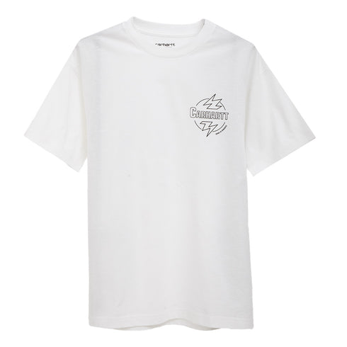 Carhartt WIP S/S Ablaze T-Shirt White/Black I033639 Degli Uberti